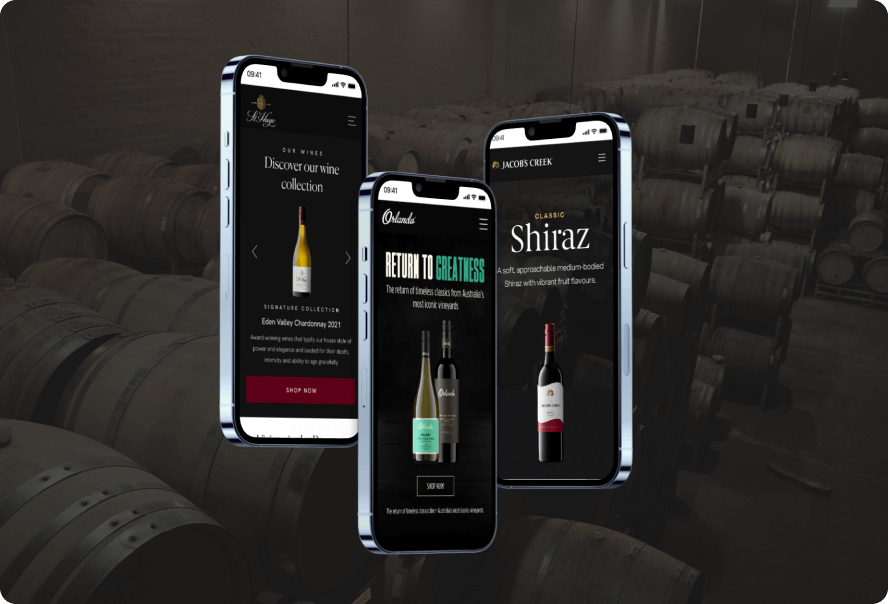 Wine Mobile Home Pages