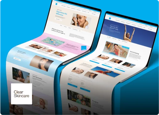 Clear Skincare Site Stills